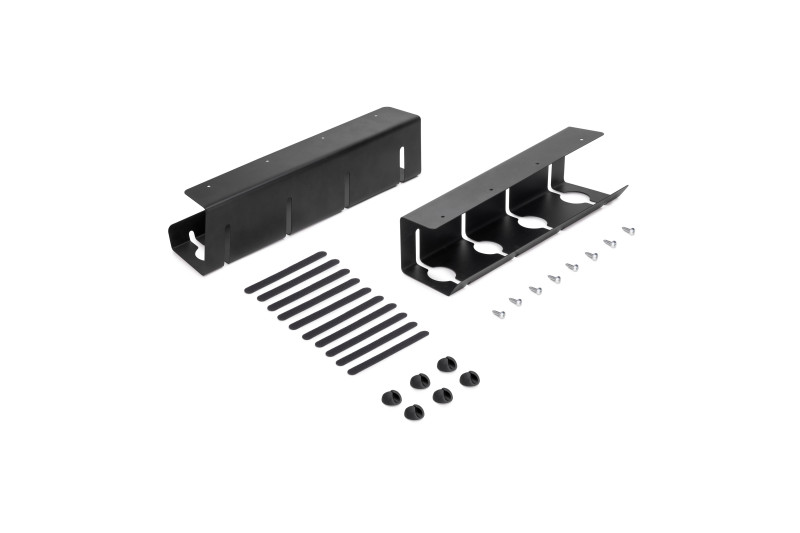 Set of 2 Under-desk cable trays, L=430 mm, steel, painted...