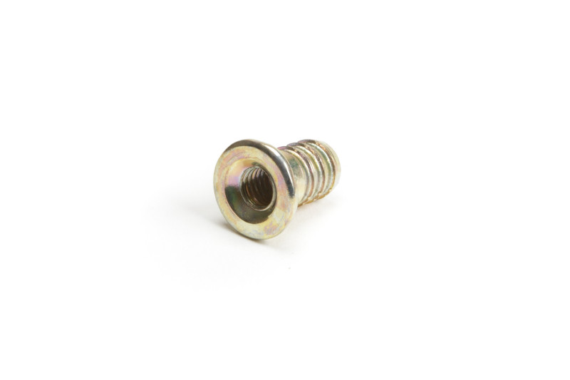 Insert nut steel M6x8.5x14mm, yellow zinc