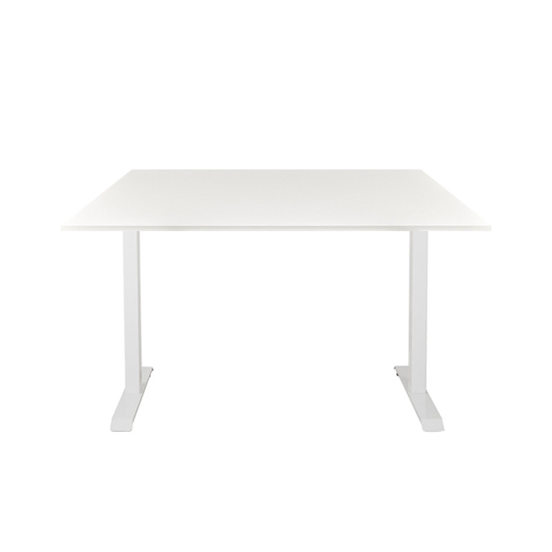 Set of electrically adjustable table: DEXO (white) and...