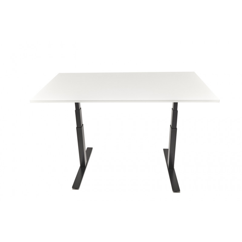 Adjustable height table: black frame, table top L1200mm,...